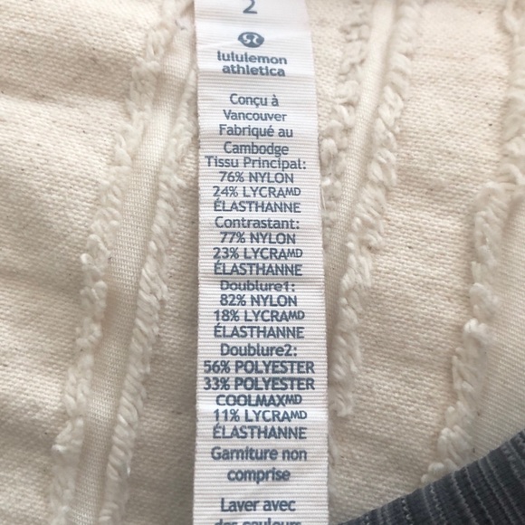 Lululemon Run Top Speed Crop Cyber Stripe Leggings - Picture 10 of 11